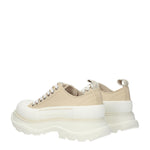 Alexander McQueen Sneakers Donna Tessuto Beige Sabbia