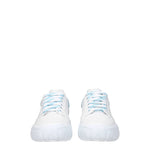 Alexander McQueen Sneakers Donna Pelle Bianco Acqua