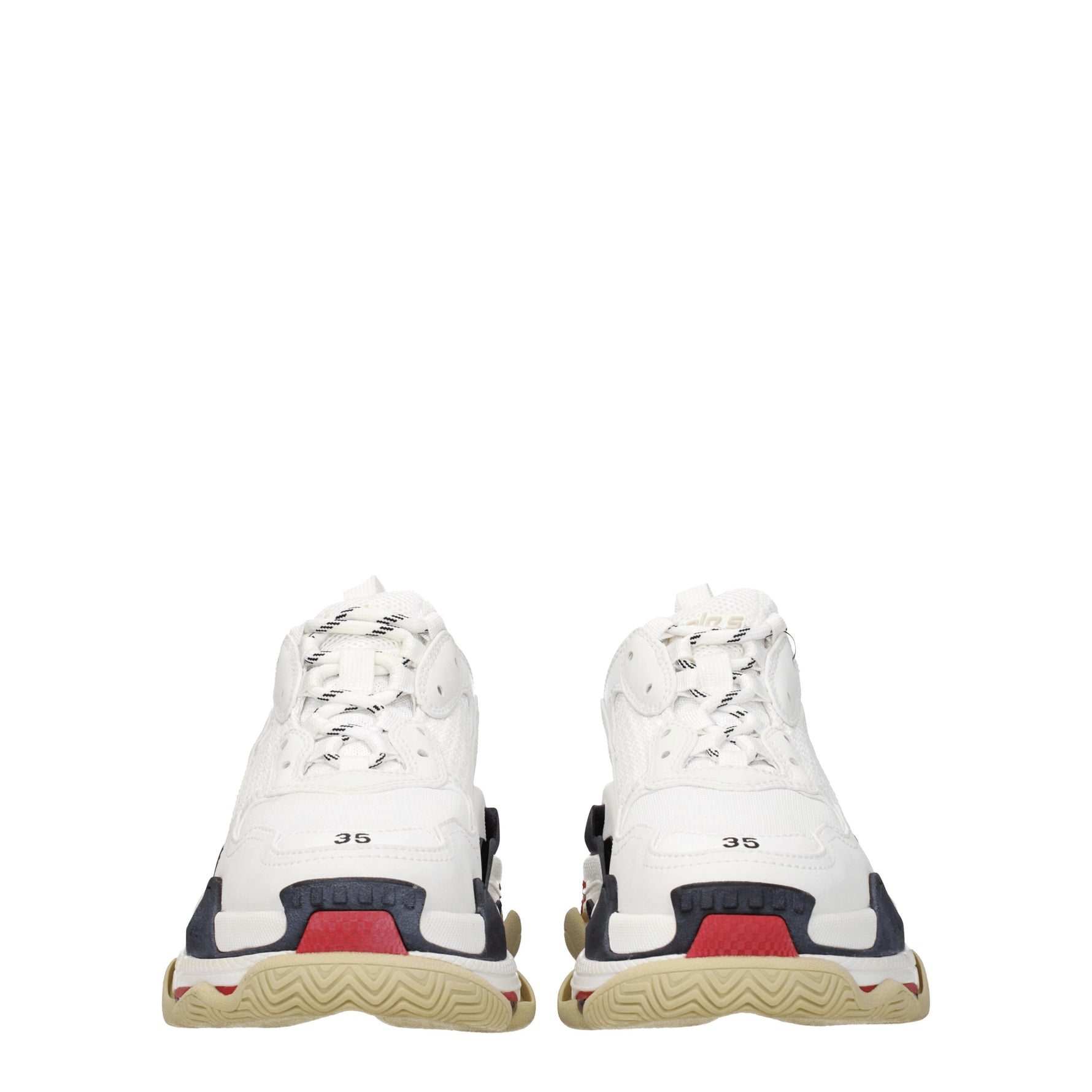 Balenciaga Sneakers triple s Donna Tessuto Bianco Rosso