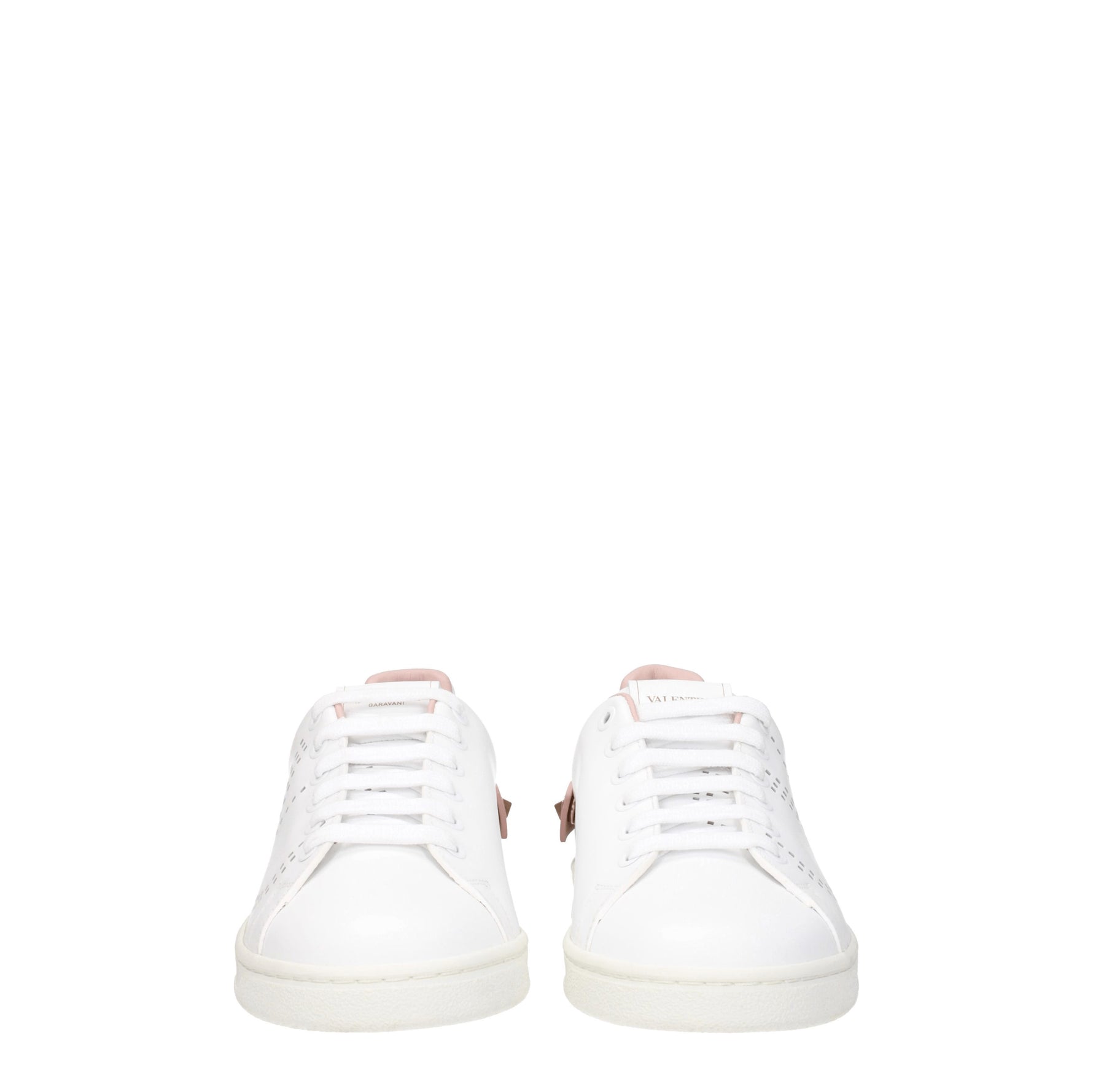 Valentino Garavani Sneakers Donna Pelle Bianco Rosa