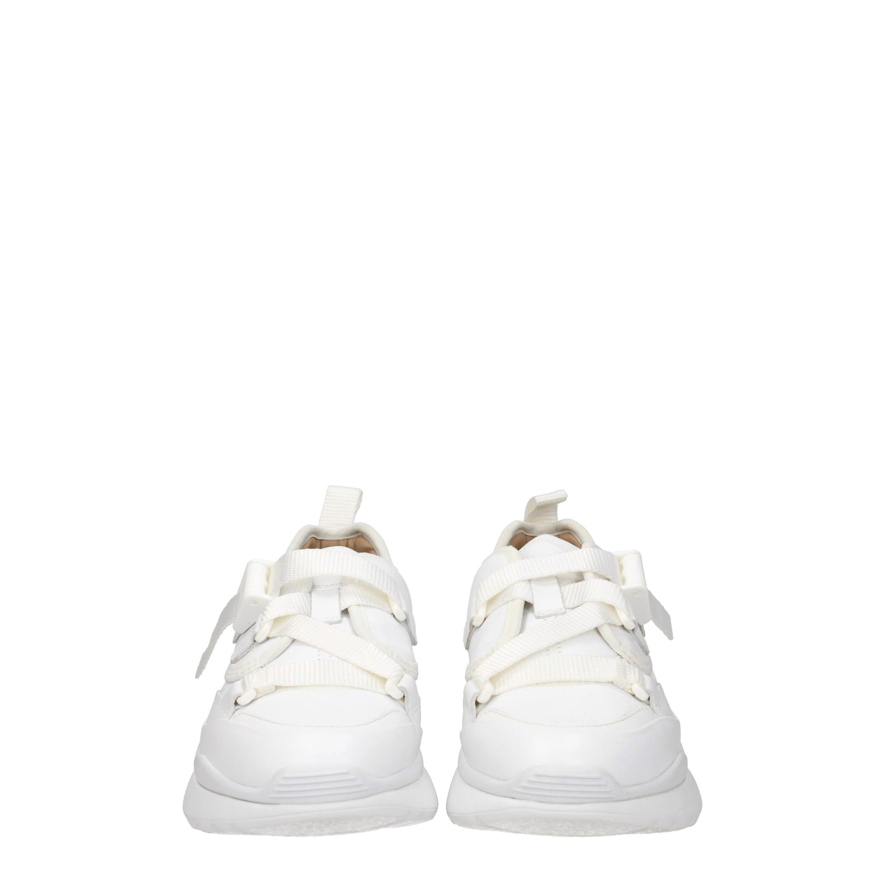 Chloé Sneakers Donna Pelle Bianco Bianco Ottico