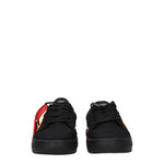 Off-White Sneakers vulcanized Uomo Tessuto Nero Arancione