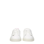 Palm Angels Sneakers Donna Pelle Bianco Fuxia