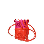 Alexander McQueen Borse a Tracolla Donna Pelle Arancione Fuxia