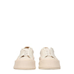 Jil Sander Sneakers Donna Pelle Beige