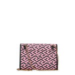 Versace Borse a Tracolla Donna Pelle Rosa Nero