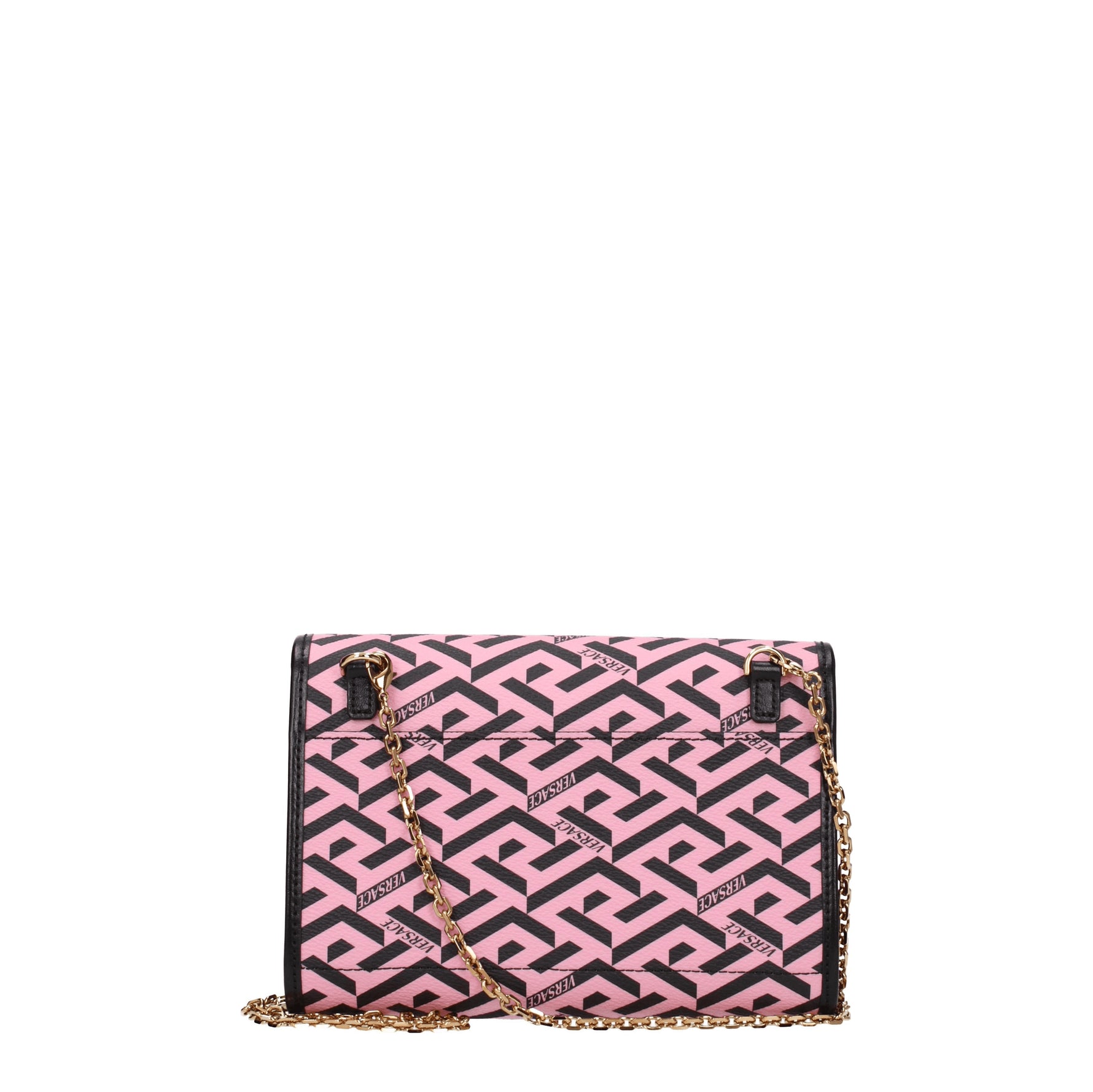 Versace Borse a Tracolla Donna Pelle Rosa Nero