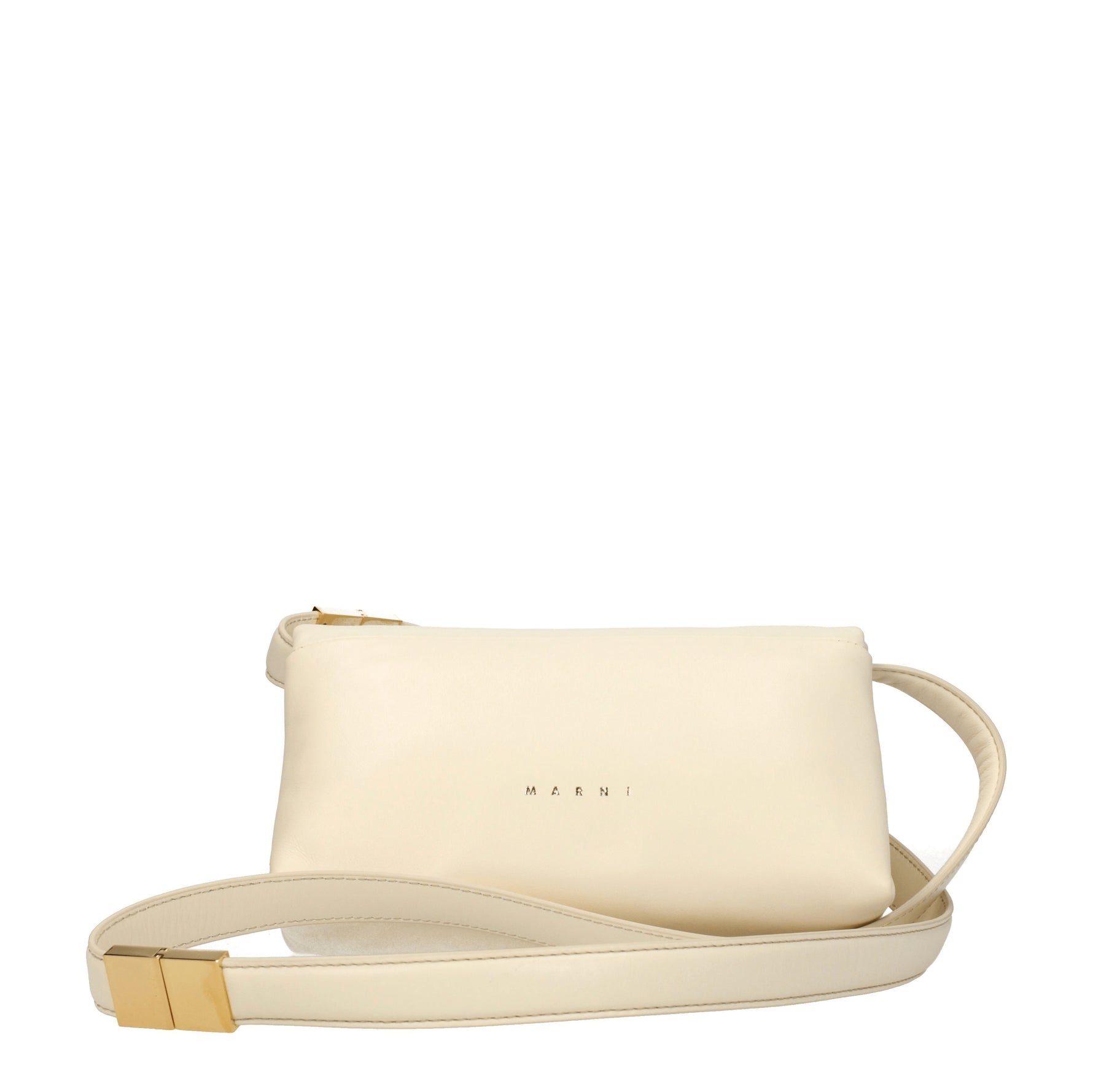 Marni Borse a Tracolla Donna Pelle Beige Avorio