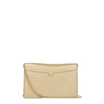 Alexander McQueen Pochette Donna Pelle Beige Sabbia