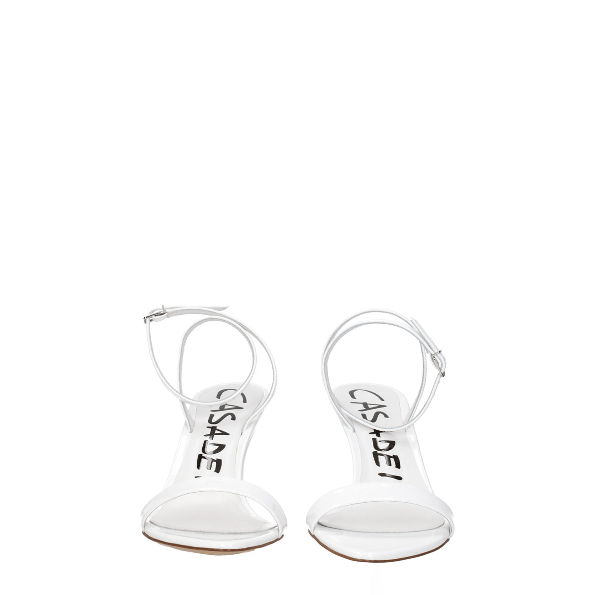 Casadei Sandali Donna Vernice Bianco Bianco Ottico