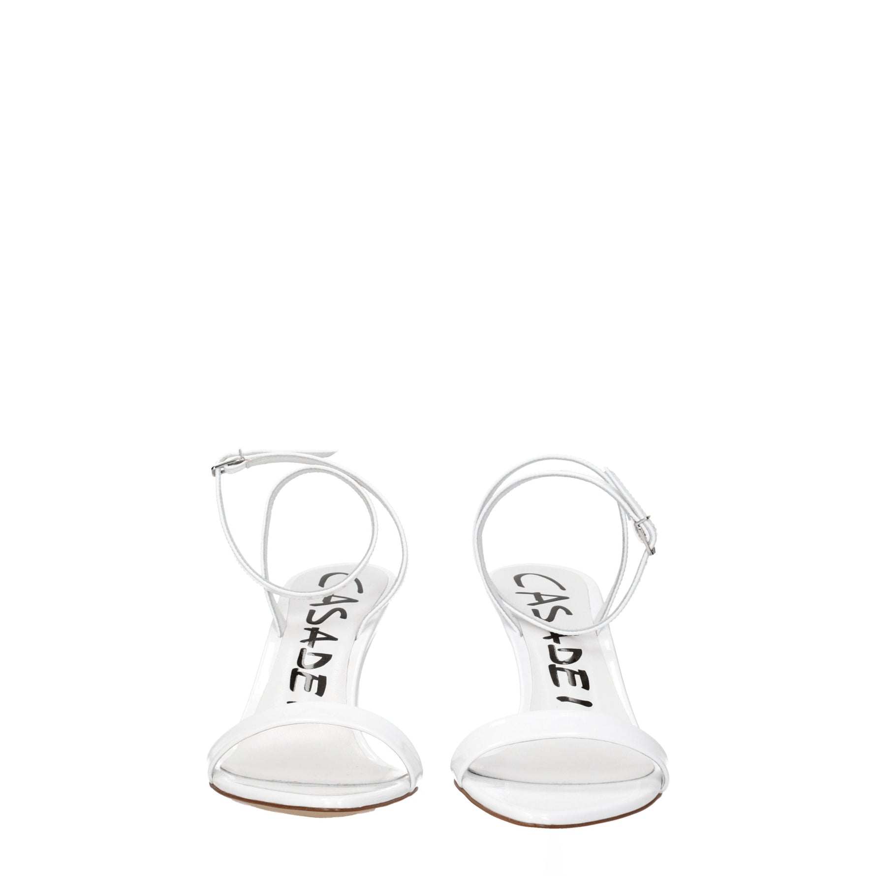 Casadei Sandali Donna Vernice Bianco Bianco Ottico