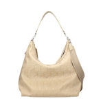 MCM Borse a Spalla Donna Tessuto Beige