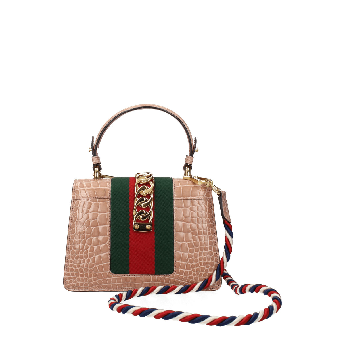 Gucci Borse a Mano Donna Pelle di Coccodrillo Rosa