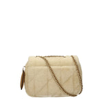 Coach Borse a Spalla Donna Eco Pelliccia Beige Naturale