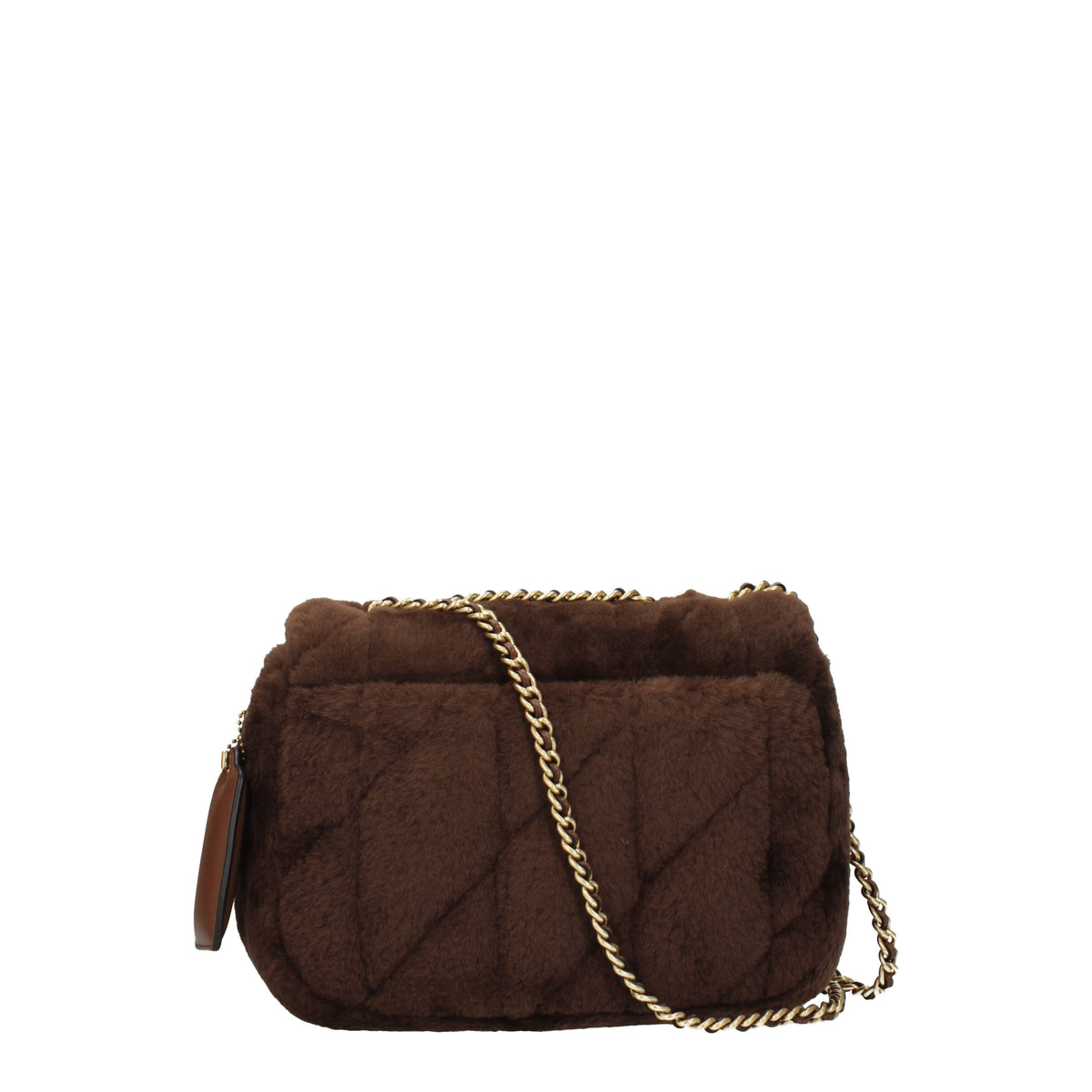 Coach Borse a Spalla Donna Eco Pelliccia Marrone Bisonte