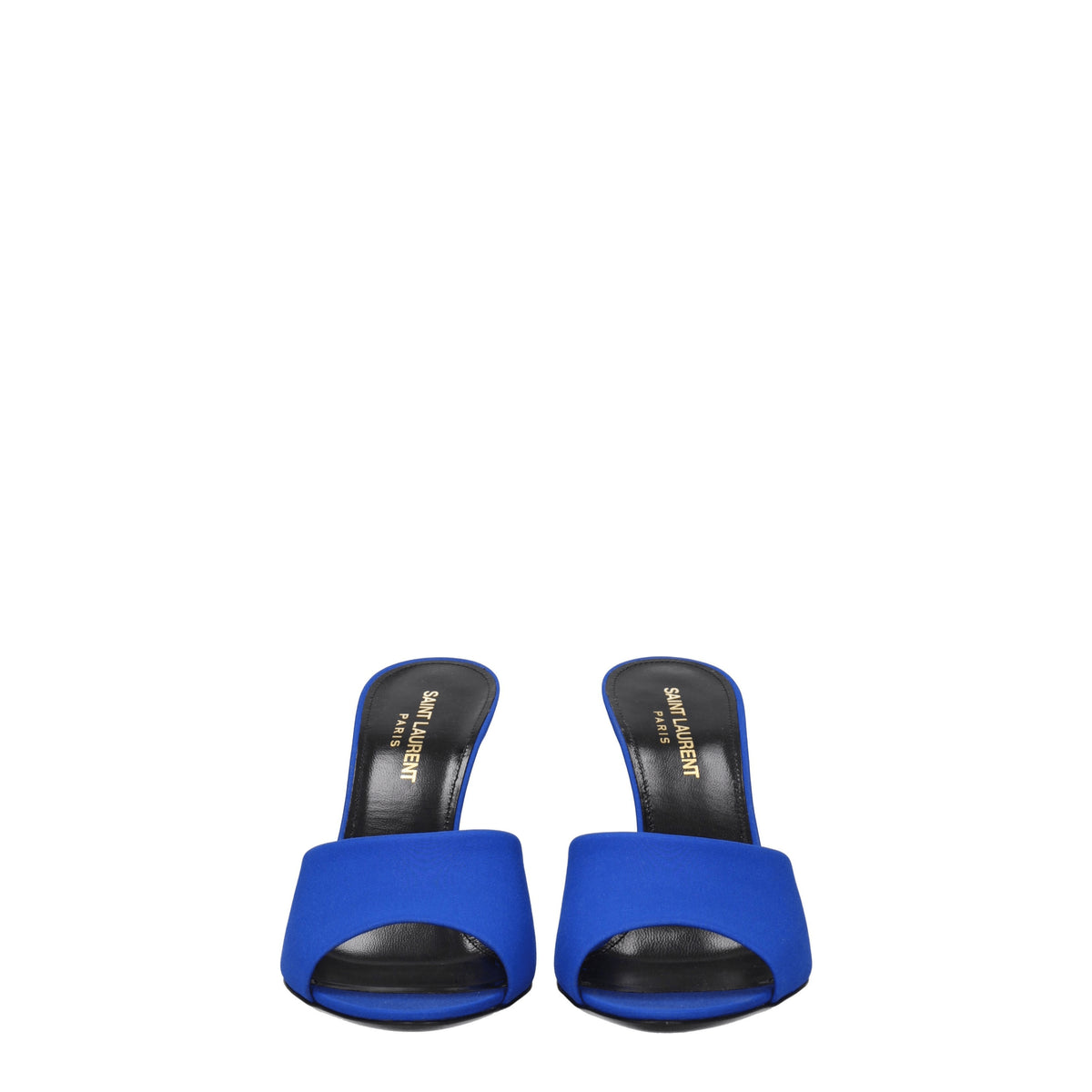 Saint Laurent Sandali Donna Tessuto Blu