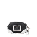 Moschino Pochette smiley Donna Pelle Nero Bianco