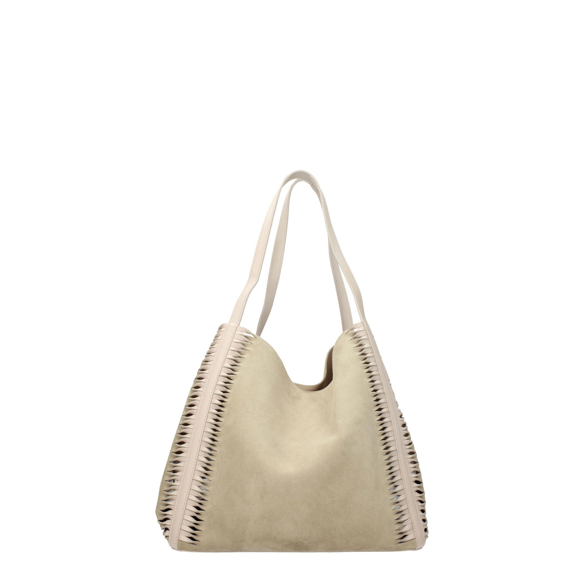 Chloé Borse a Spalla louela Donna Camoscio Beige Rosa