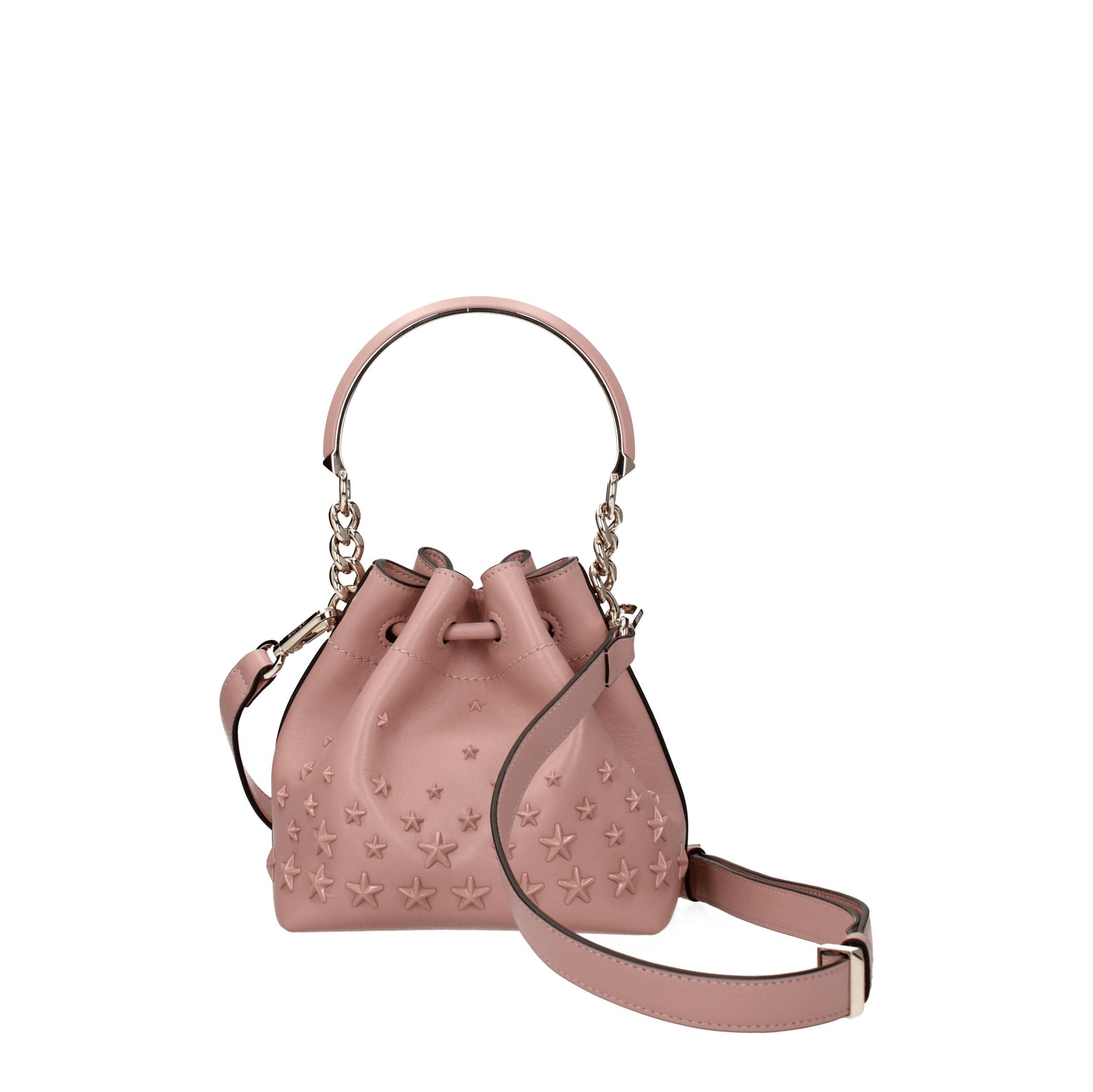 Jimmy Choo Borse a Mano bon bon Donna Pelle Rosa Fiore