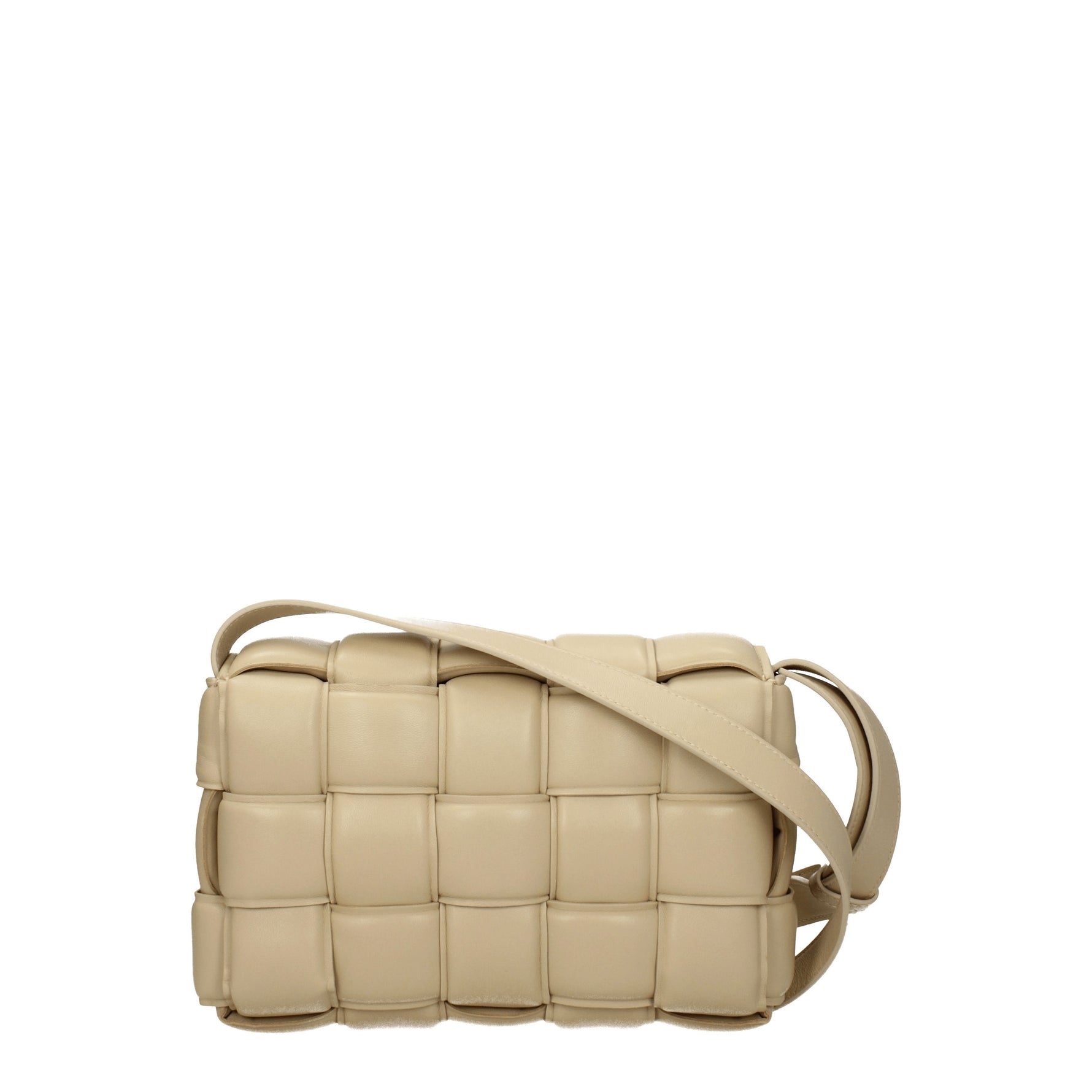 Bottega Veneta Borse a Tracolla padded cassette Donna Pelle Beige Porridge