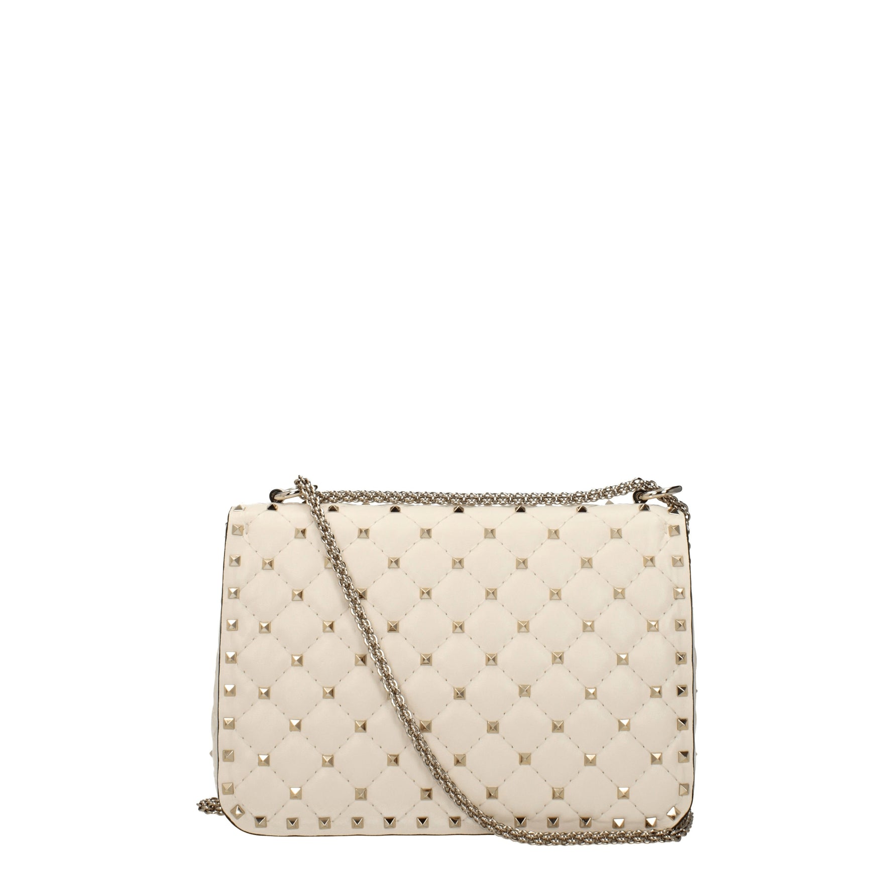 Valentino Garavani Borse a Mano rockstud Donna Pelle Beige Avorio