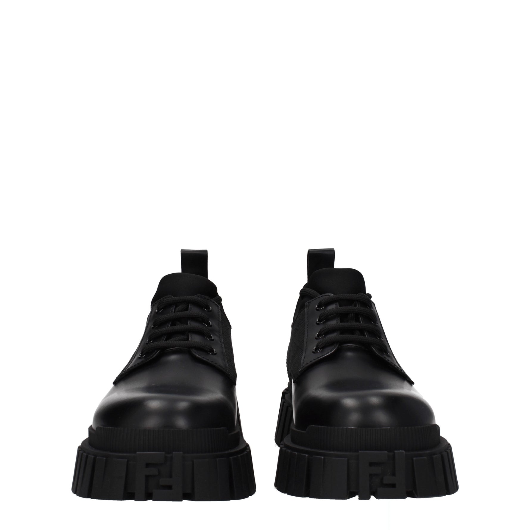 Fendi Derby force Uomo Pelle Nero