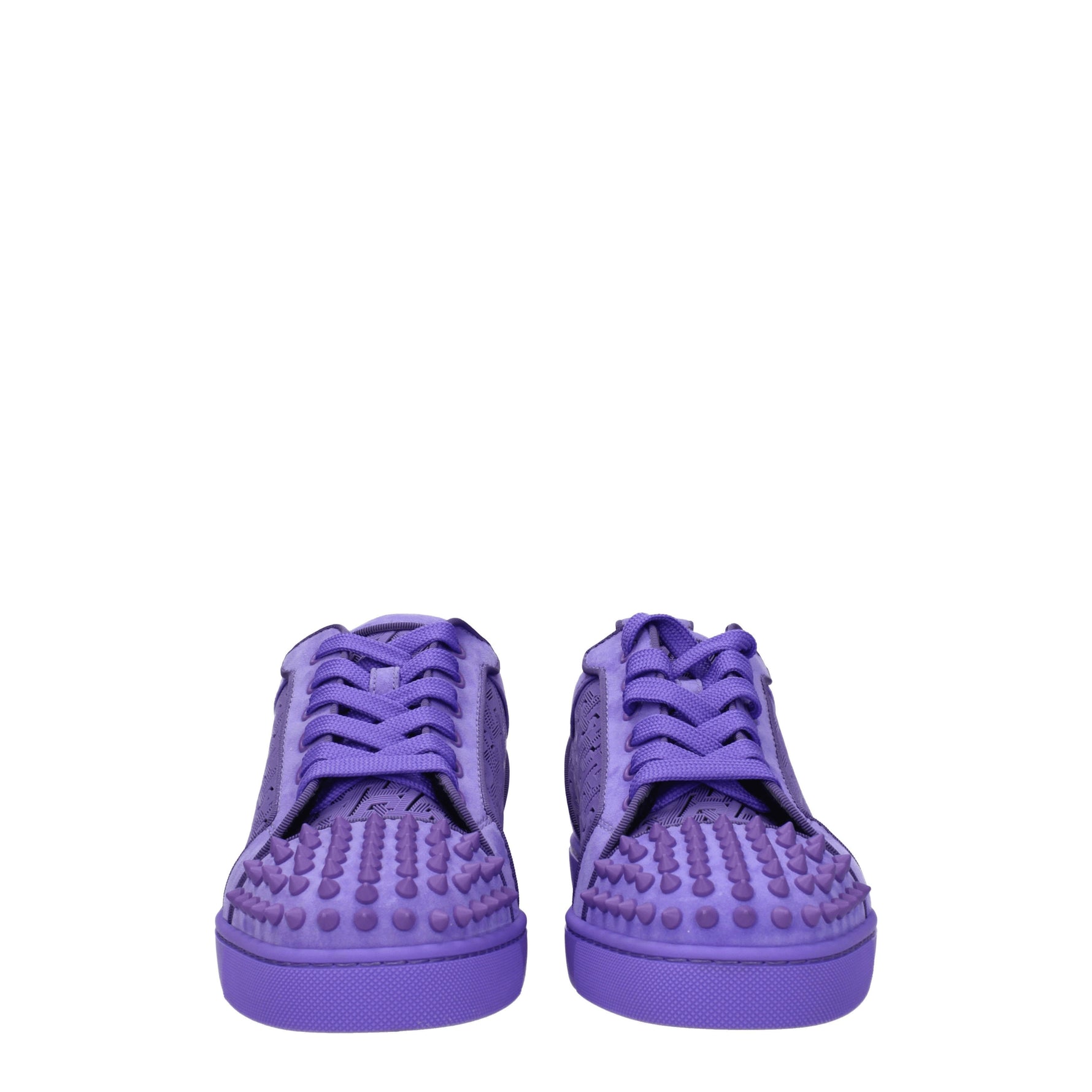 Louboutin Sneakers Uomo Camoscio Viola