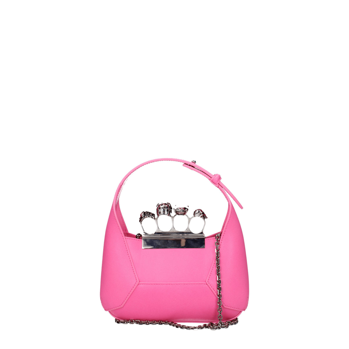 Alexander McQueen Borse a Mano Donna Pelle Rosa Rosa Brillante