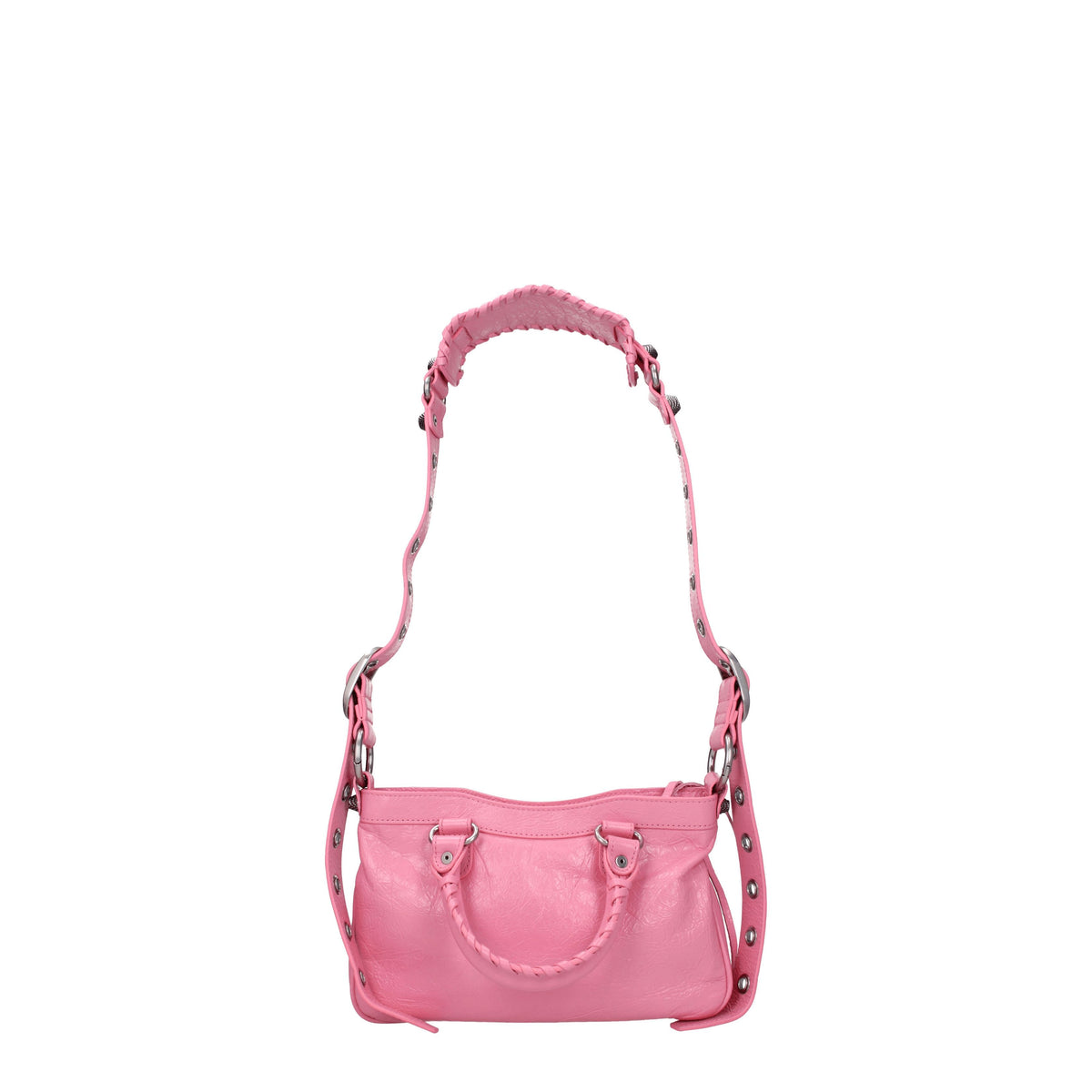 Balenciaga Borse a Mano cagole Donna Pelle Rosa Rosa Brillante