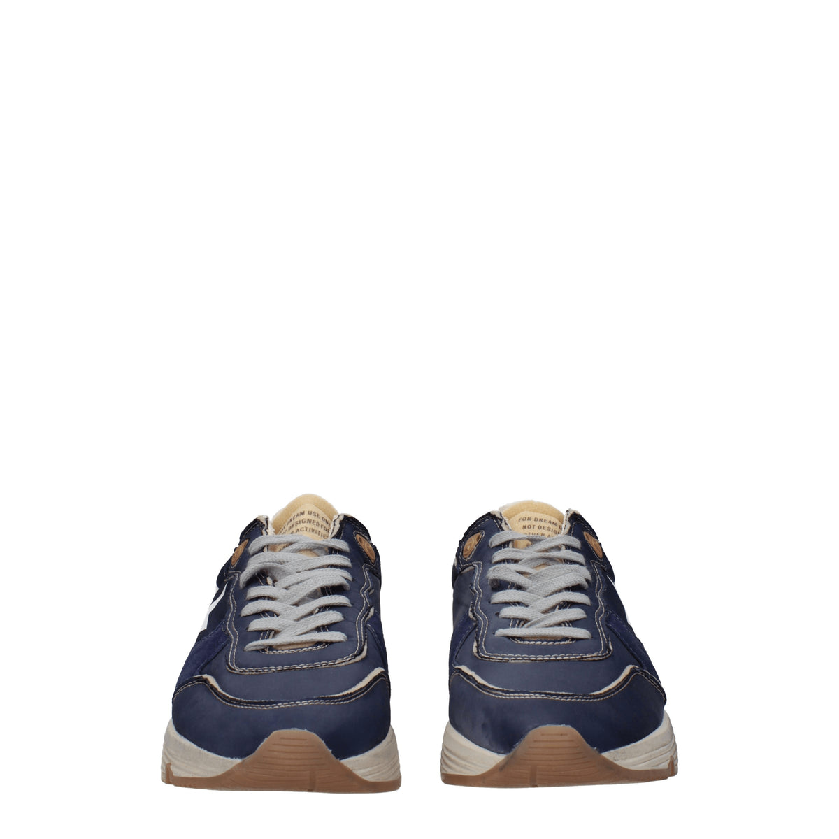 Golden Goose Sneakers running Uomo Pelle Blu Blu Scuro