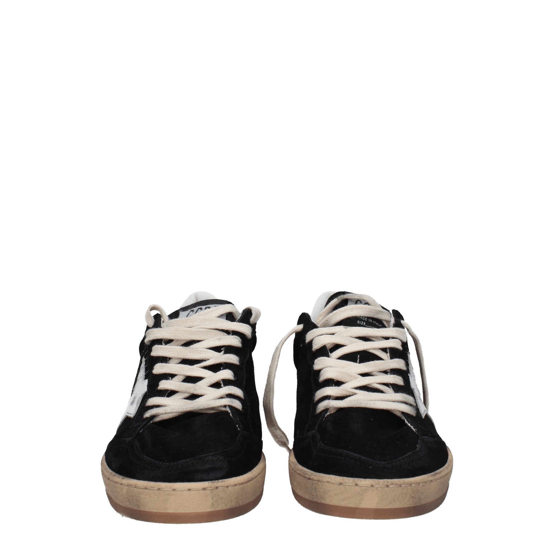 Golden Goose Sneakers ball star Donna Camoscio Nero Bianco