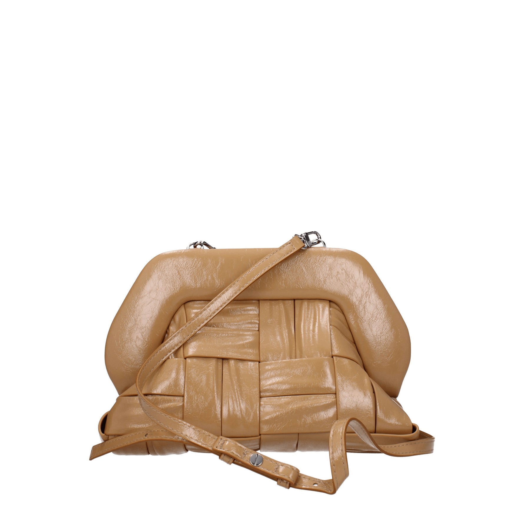 Themoirè Pochette Donna Poliuretano Beige Argilla