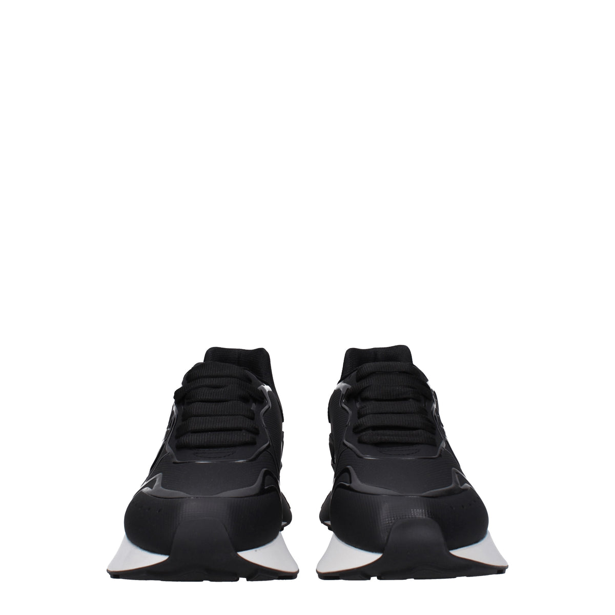 Alexander McQueen Sneakers Uomo Pelle Gommata Nero