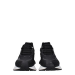 Alexander McQueen Sneakers Uomo Pelle Gommata Nero