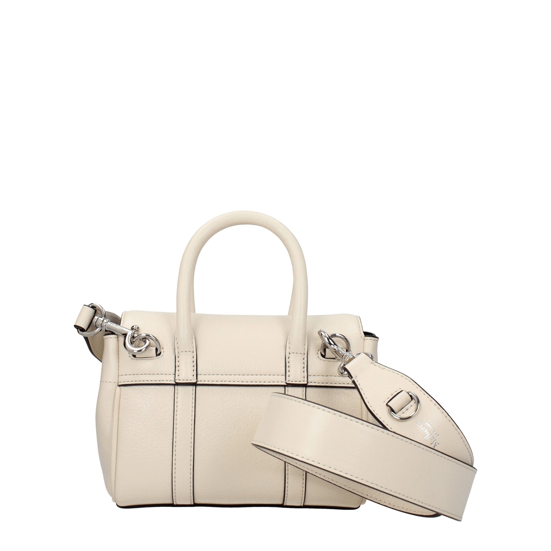 Mulberry Borse a Mano bayswater Donna Pelle Beige Guscio d'Uovo