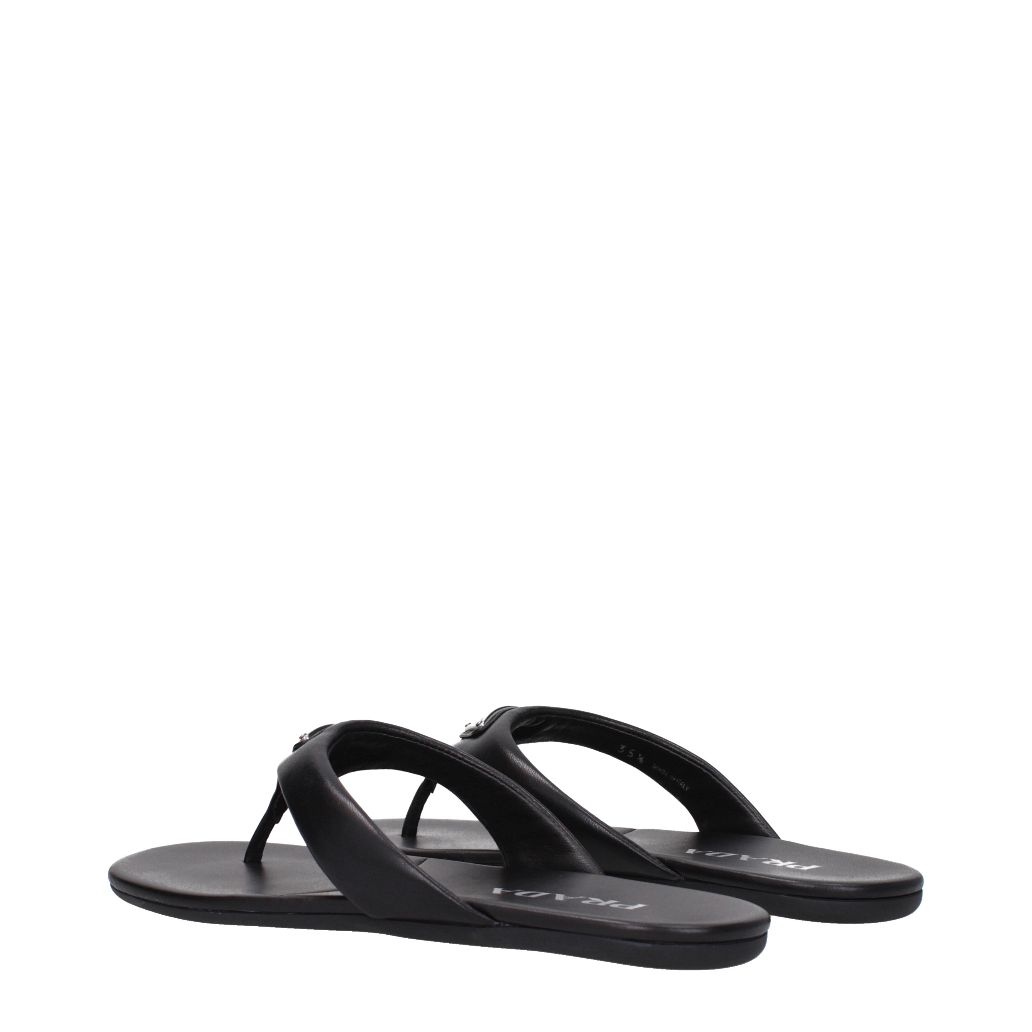 Black leather flip flops womens hotsell