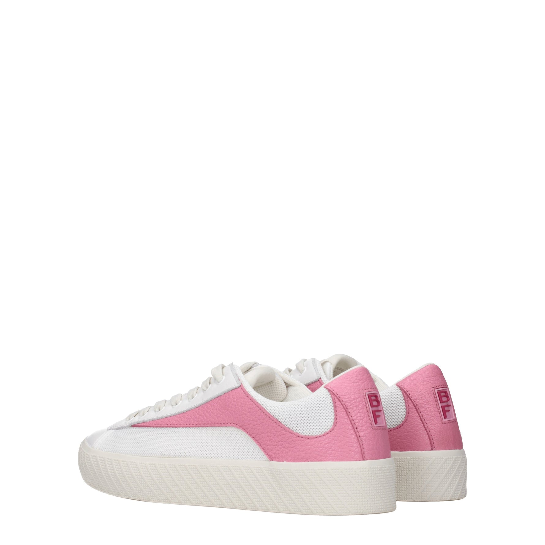 By Far Sneakers Donna Pelle Bianco Rosa Pastello
