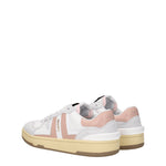 Lanvin Sneakers clay Donna Tessuto Bianco Rosa Carne