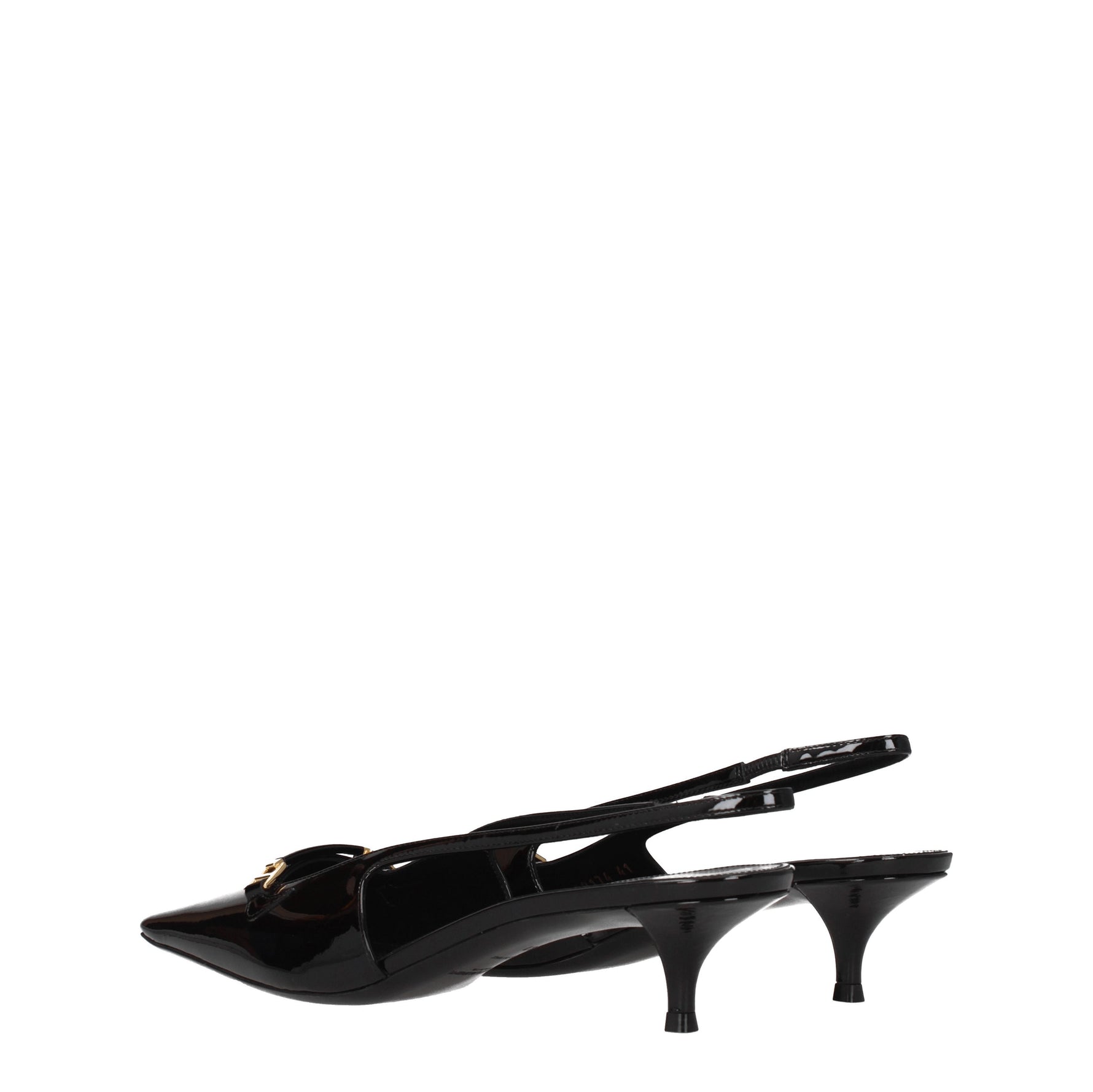 Saint Laurent Sandali Donna Vernice Nero