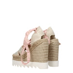 Stella McCartney Zeppe Donna Tessuto Rosa Rosa Cipria