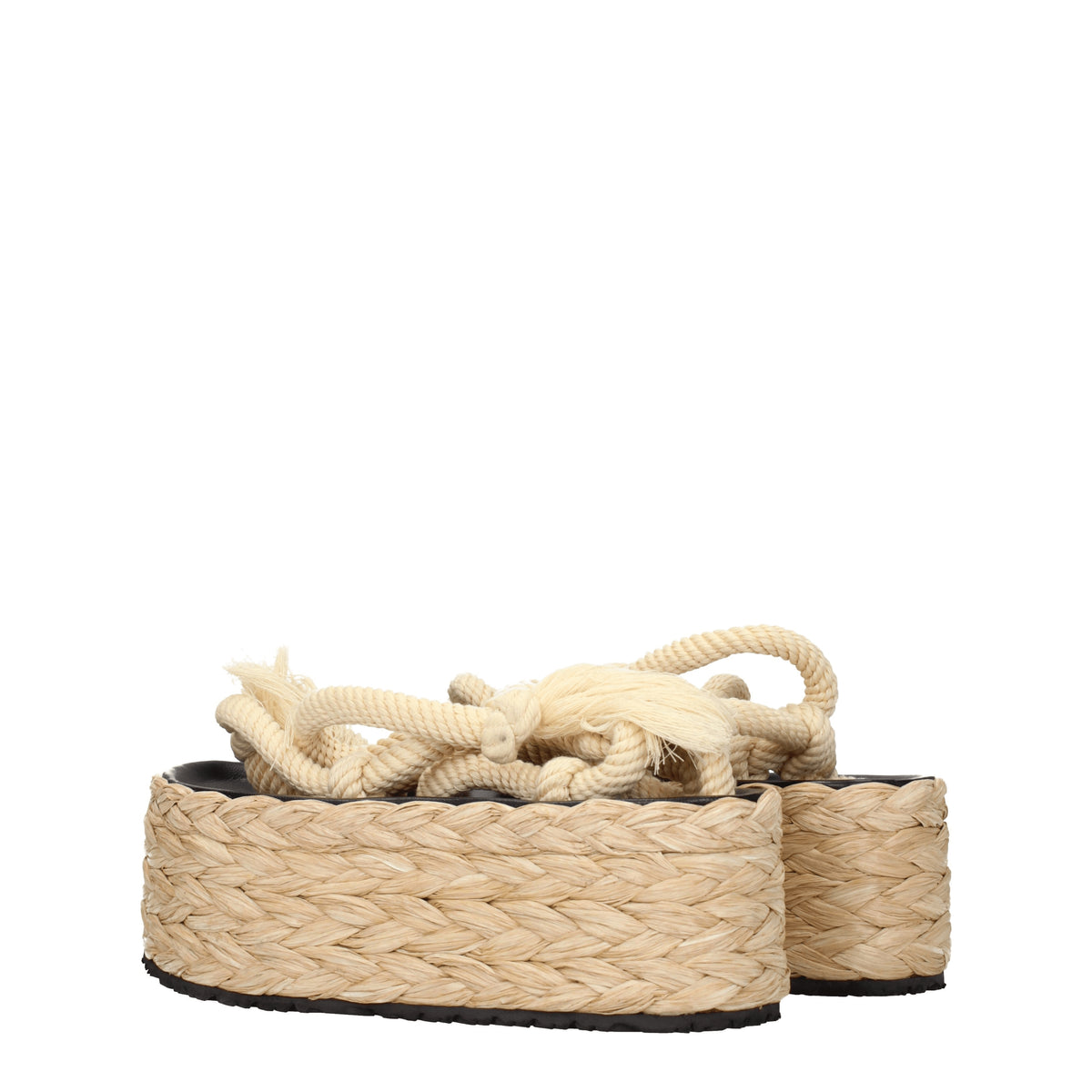 Isabel Marant Zeppe Donna Tessuto Beige Naturale