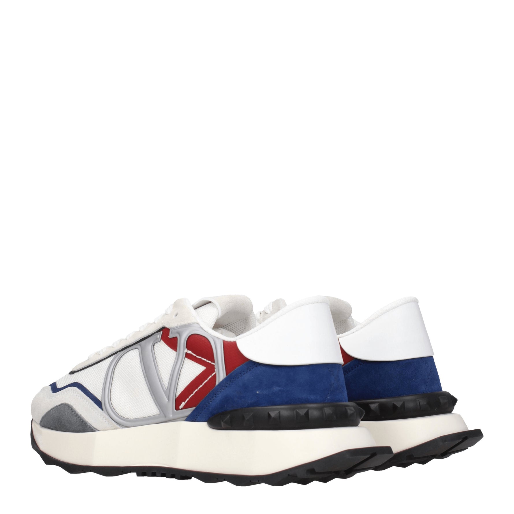 Valentino Garavani Sneakers Uomo Camoscio Bianco Multicolore