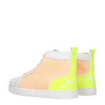 Louboutin Sneakers Uomo Pelle Bianco Multicolore