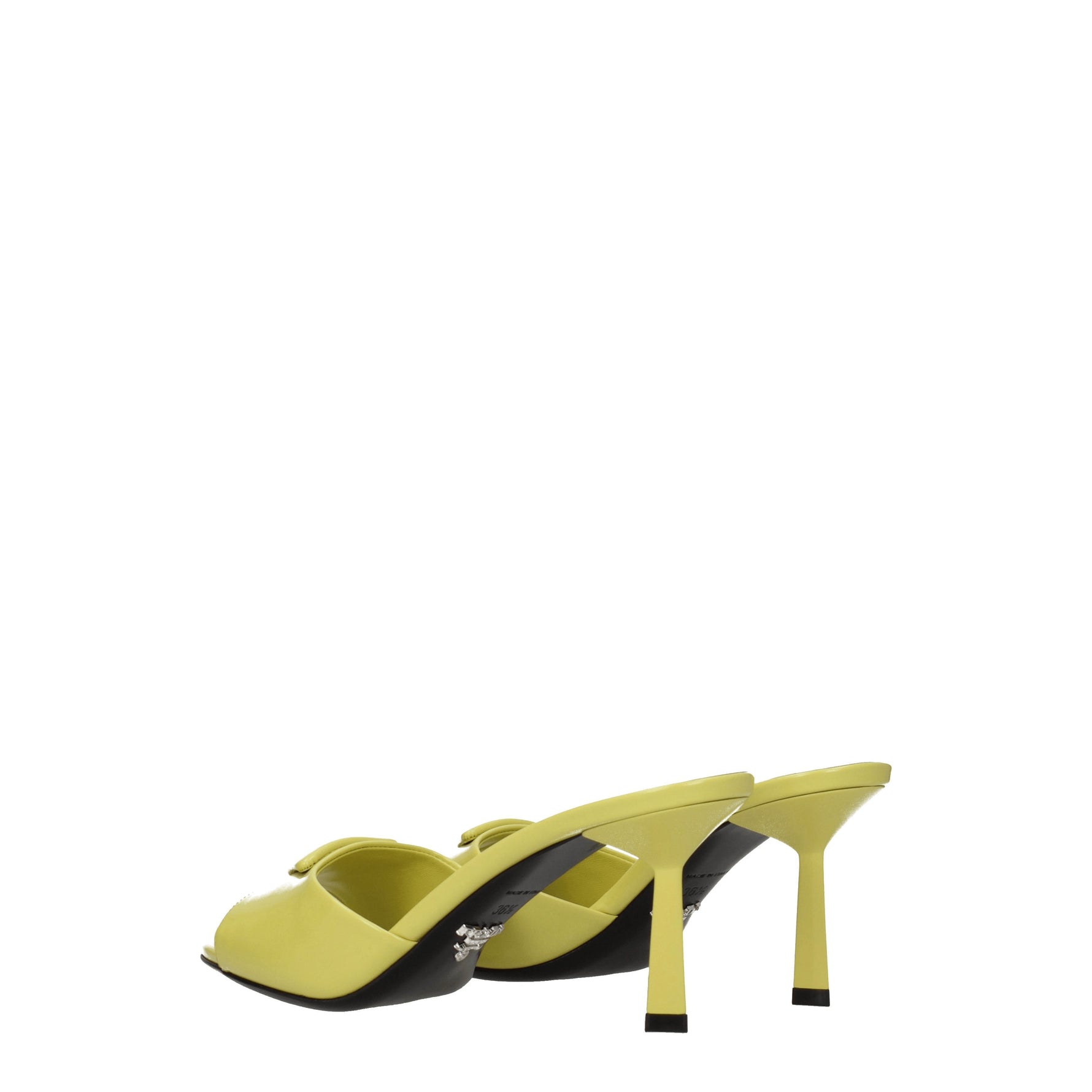 Prada Sandali Donna Pelle Giallo Cedro