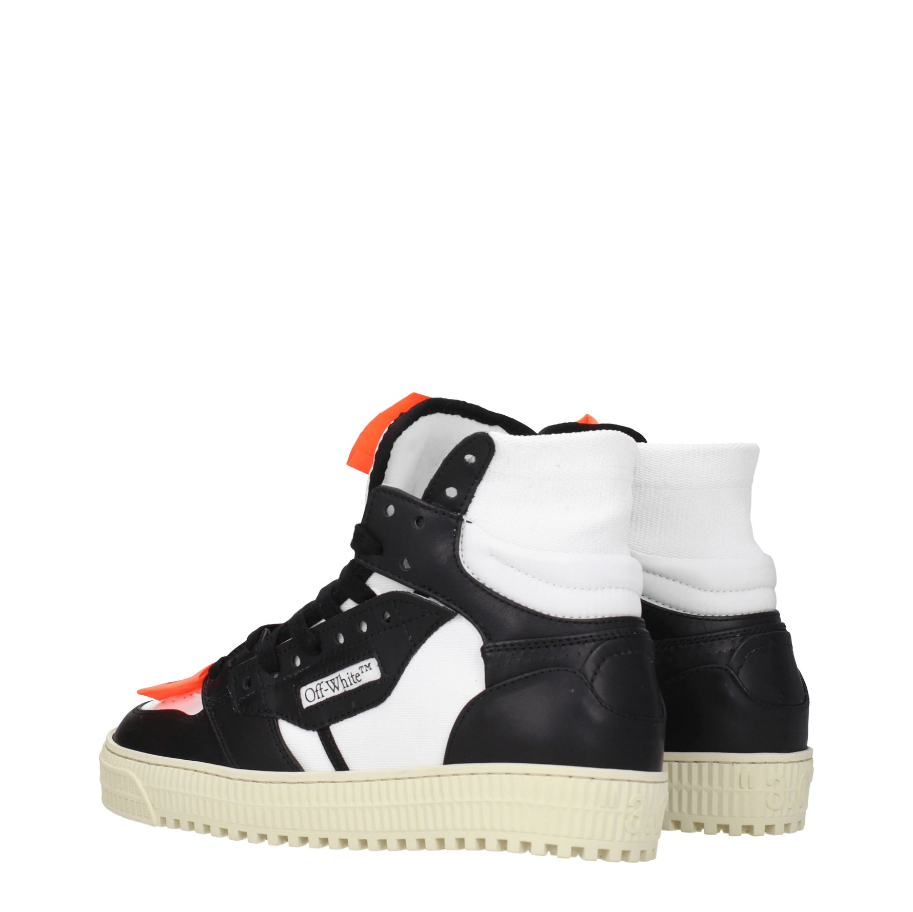 Off-White Sneakers 3.0 Uomo Pelle Bianco Nero