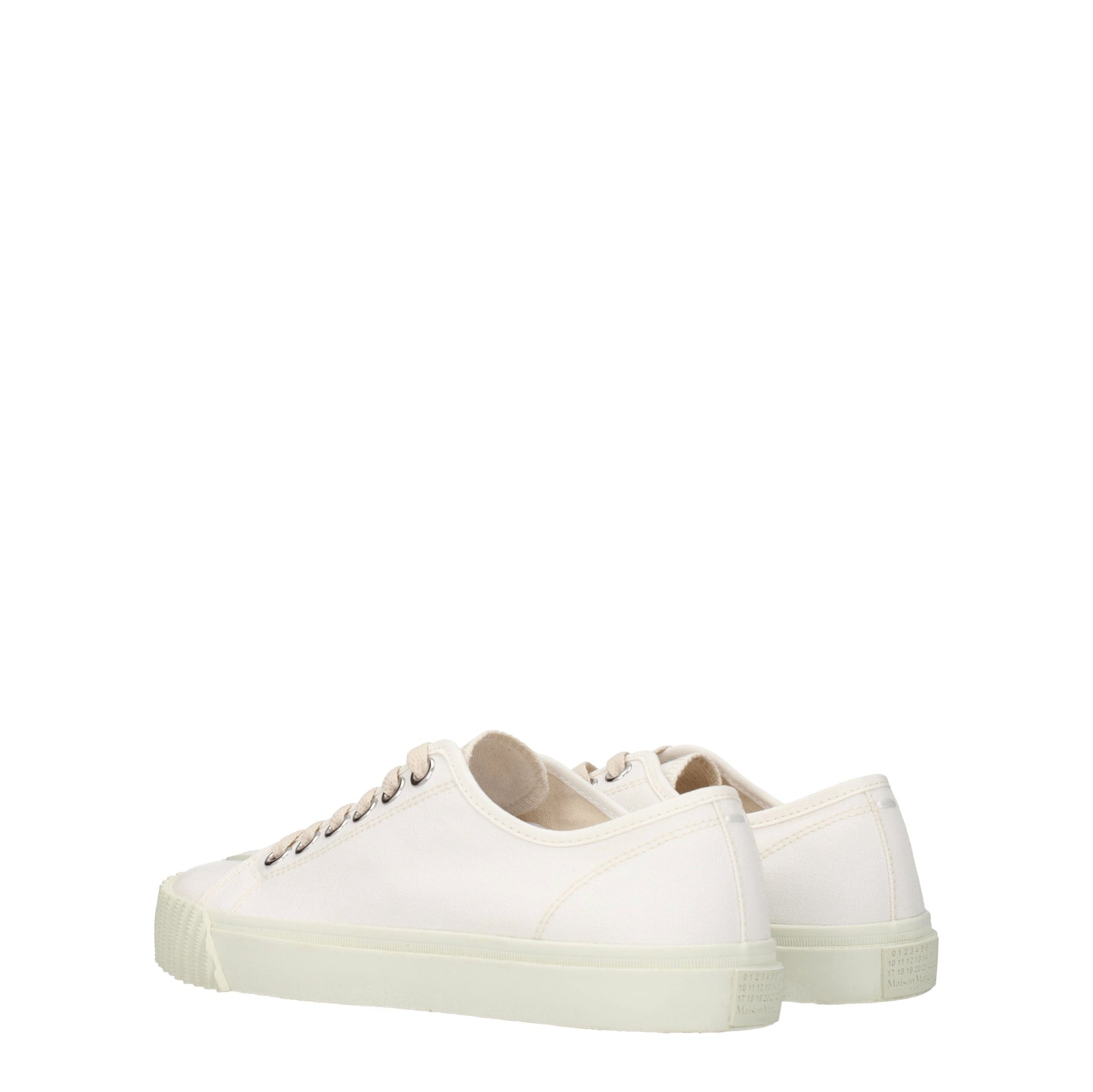 Maison Margiela Sneakers tabi Donna Tessuto Beige Beige Chiaro