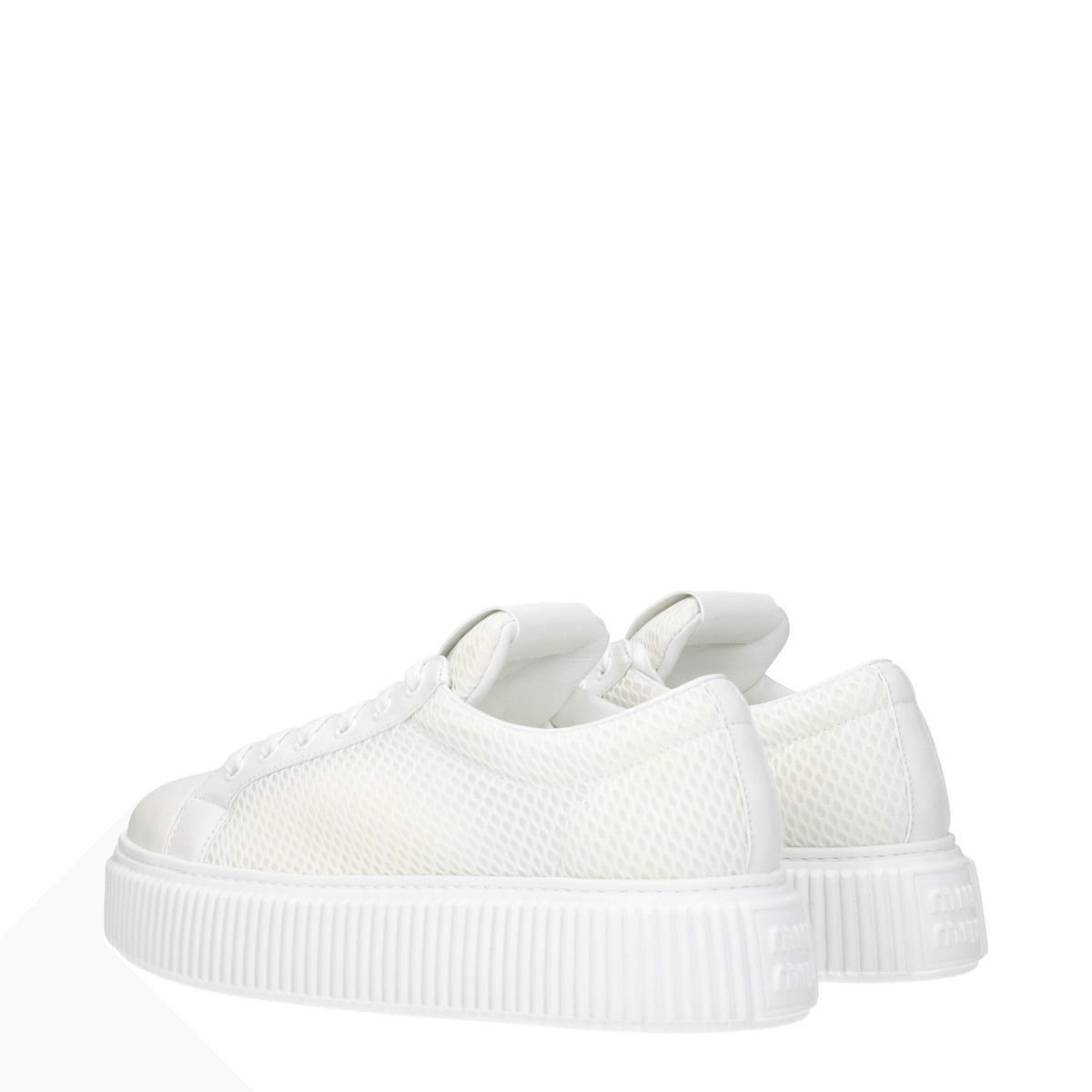 Miu Miu Sneakers Donna Tessuto Bianco