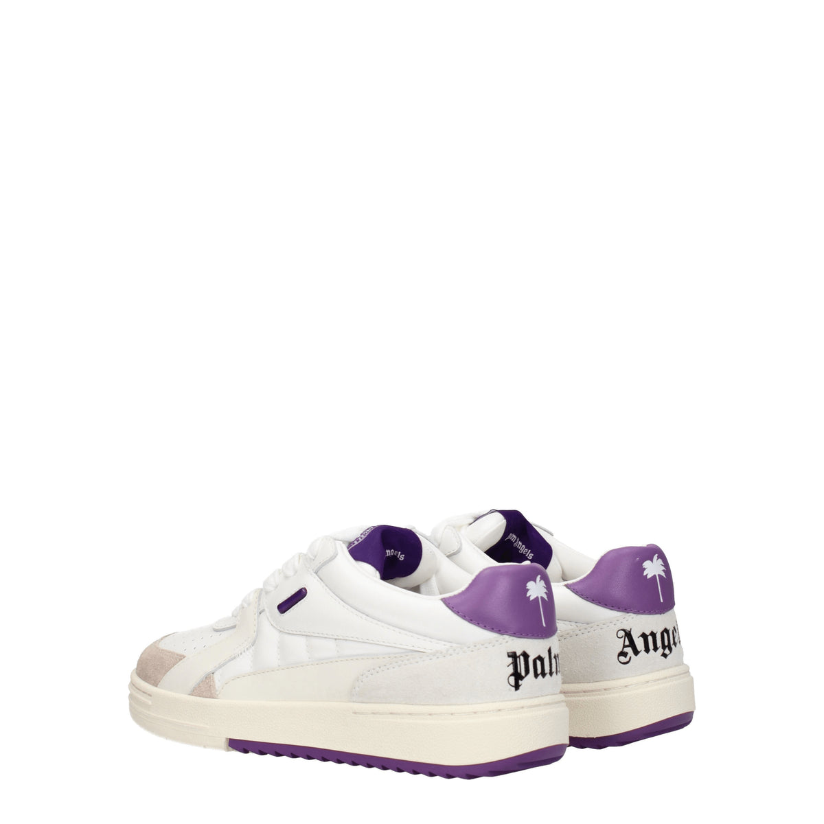 Palm Angels Sneakers Donna Pelle Bianco Porpora