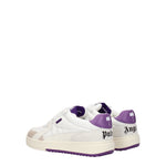 Palm Angels Sneakers Donna Pelle Bianco Porpora