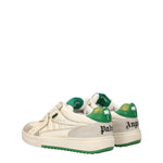 Palm Angels Sneakers Donna Pelle Beige Verde